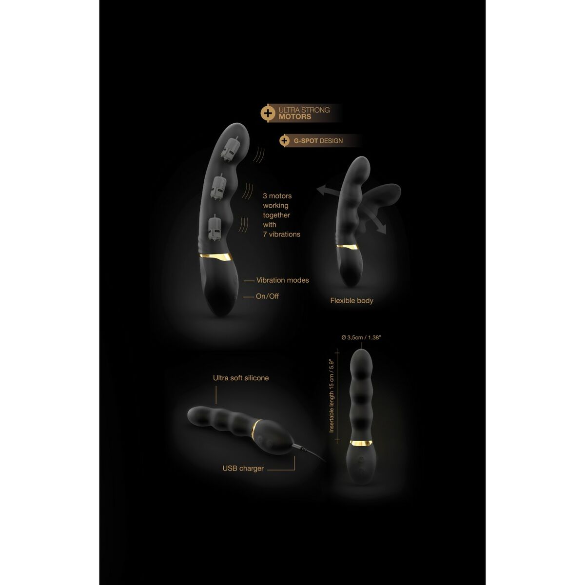 Vibrator Dorcel Too Much 2.0 Sort